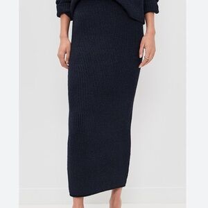 Z Supply Dark Blue Midi Skirt